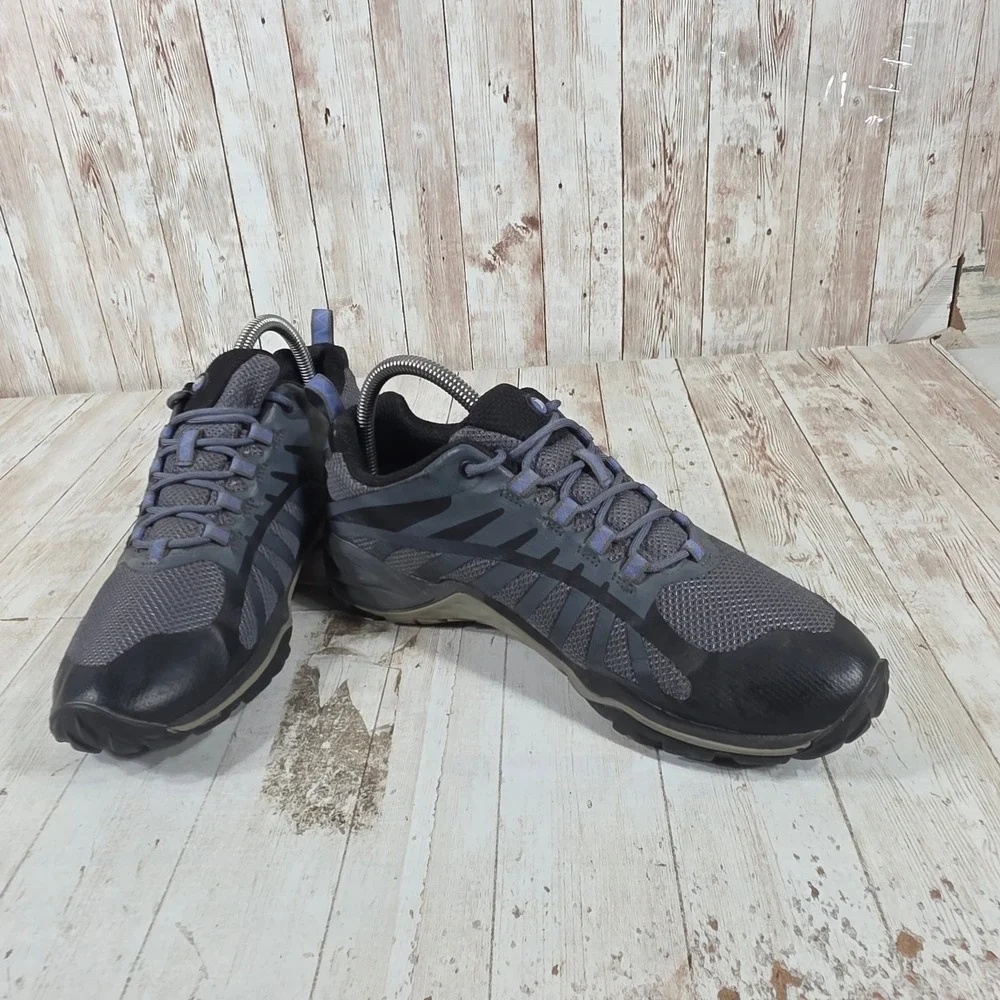 Merrell Womens Siren Edge Q2 Hiking Shoes Grey Blue J41316 Size 8